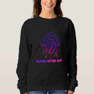 Neon Roze Bloeiende Bloem - Kunst Sweatshirt