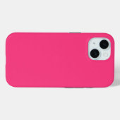Neon roze Case-Mate iPhone case (Achterkant (horizontaal))