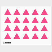 Neon roze driehoek sticker (Vel)