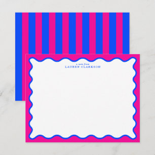 Neon Roze & Elektrisch Blauwe Golfkaart Kaart