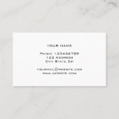 Neon roze en blauw waterverf kunst visitekaartjes (Achterkant)