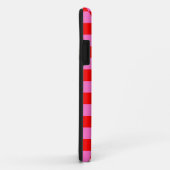 Neon Roze en Rood Geruite Checkerboard  Case-Mate iPhone Case (Achterkant/rechts)