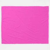 Neon roze fleece deken (Voorkant (Horizontaal))