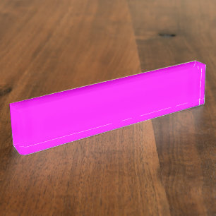 Neon roze hexuitdraai code FF00FF Naambordje