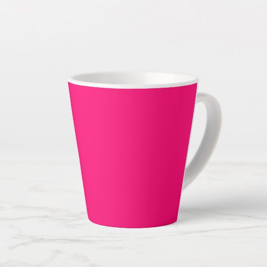 Neon Roze Latte Mok (Rechterhoek)