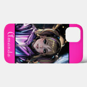 Neon roze, neon, helder, fel roze, roze, sappig Case-Mate iPhone case (Achterkant (horizontaal))