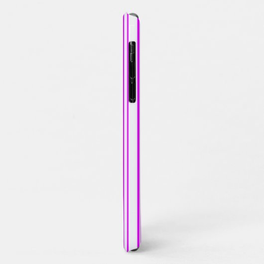 Neon roze onregelmatige strepen Case-Mate iPhone case (Achterkant/links)