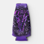 Neon Roze Paarse Elephant Bottle Cooler (Voorkant)