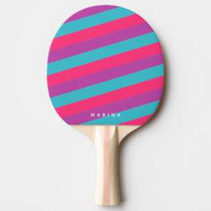 Neon Roze Paarse Turquoise Tafeltennis Tafeltennisbatje