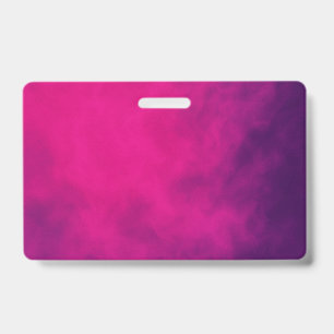 Neon Roze Rook Event Badge – Aanpasbaar