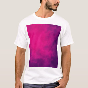 Neon Roze Rook Mannen Custom T-Shirt