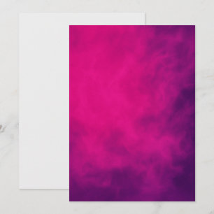 Neon Roze Rook Plat Kerstkaart – Aanpasbaar