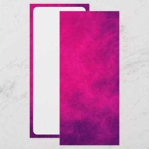 Neon Roze Rook Plat Menukaart – Aanpasbaar
