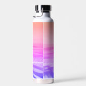 Neon Roze Sinaasappel Paarse Tropical Paradise Tre Waterfles (Rechts)