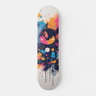 Neon Roze Skateboard, Glow-in-the-Dark Skateboard, Skateboard