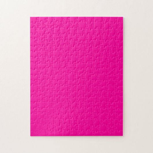 Neon Roze Solid Color Legpuzzel (Verticaal)