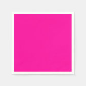 Neon Roze Solid Color Servet (Voorkant)
