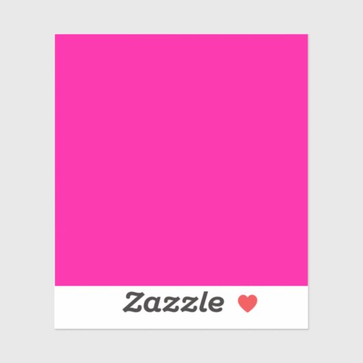 Neon Roze Solid Color Sticker (Vel)