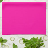 Neon Roze Solid Color Theedoek (Gevouwen)