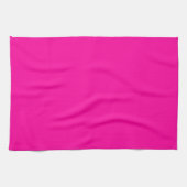 Neon Roze Solid Color Theedoek (Horizontaal)