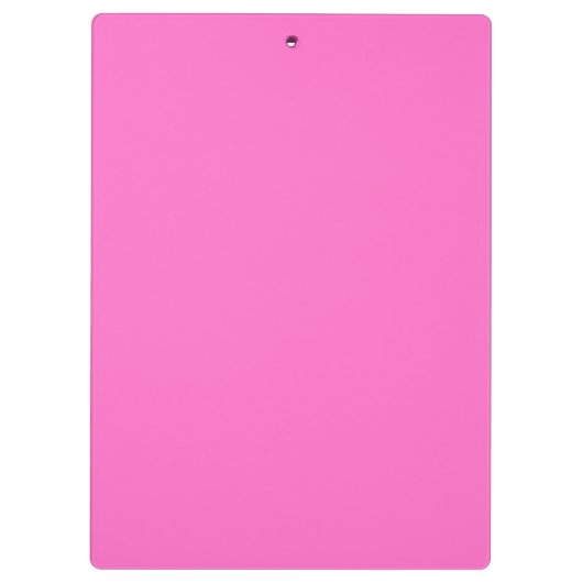 Neon Roze Stevige Kleur | Klassiek Klembord (Achterkant)