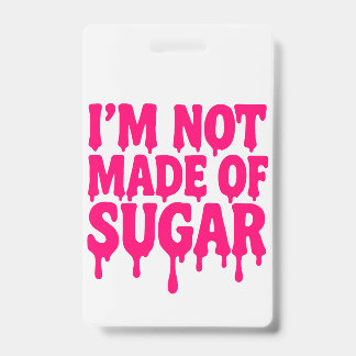 Neon Roze Verticale Badge ID Label – 