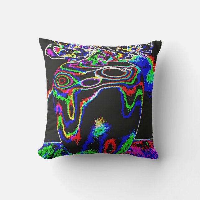 Neon rozen kussen (Voorkant)