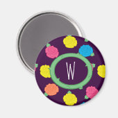 Neon Rozen Magnet Magneet (Voorkant / Achterkant)