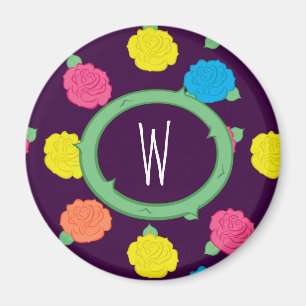 Neon Rozen Magnet Magneet