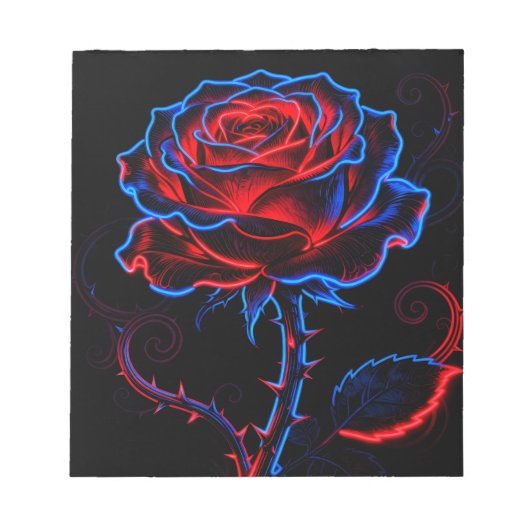 Neon Rozen Notitieblok (Voorkant)