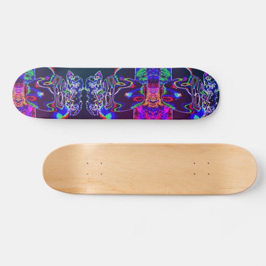 Neon rozen skateboard (Horizontaal)