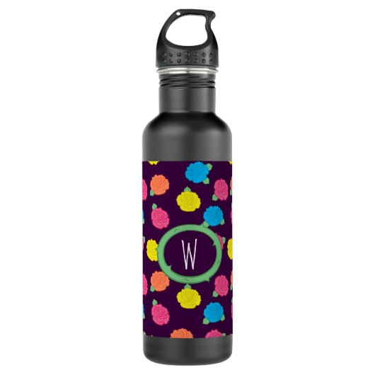 Neon Rozen Waterfles (Voorkant)