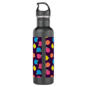 Neon Rozen Waterfles (Achterkant)