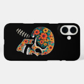 Neon schedel - Halloween gothic Case-Mate iPhone Case (Achterkant (horizontaal))