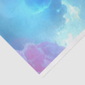 Neon schedel in Sky Decoupage Tissuepapier (Detail)