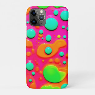 Neon schilderij Bubble Art iPhone 11 Pro Hoesje