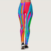 Neon Scribbles Leggings (Achterkant)
