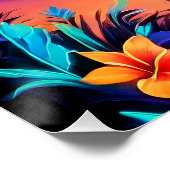 Neon Seaside Beacon 3 Perfect Poster (Hoek)