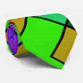 Neon Shapes Stropdas (Opgerold)