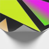 Neon Shapes Wrapping Paper Cadeaupapier (Hoek)