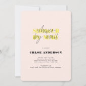 Neon Shower by Mail Vrijgezellenfeest Kaart (Voorkant)