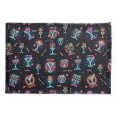 Neon Sign Space Age Atomic Martini Cocktails Print Kussensloop (Achterkant)