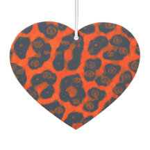 Neon Sinaasappel Zwarte Cheetah