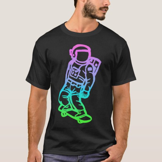 Neon Skateboarden Astronaut T-shirt (Voorkant)