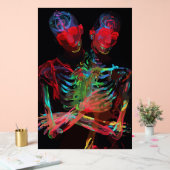 Neon Skeleton Embrasser Art Fusion (Mariage)