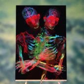 Neon Skeleton Embrasser Art Fusion (Neutre)