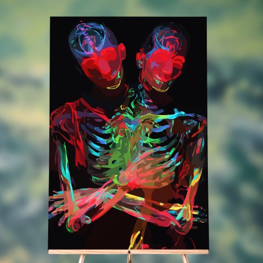 Neon Skeleton Embrasser Art Fusion (Neutre)