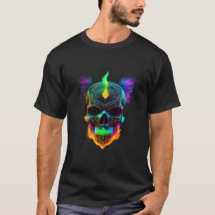 Neon Skull - Electrifying Artwork voor Edgy Souls T-shirt