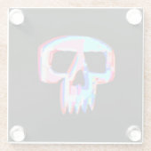 Neon Skull Glazen Onderzetter (Achterkant)
