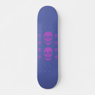 Neon Skull Skateboard Decom